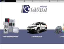 Tablet Screenshot of camca.com.mx